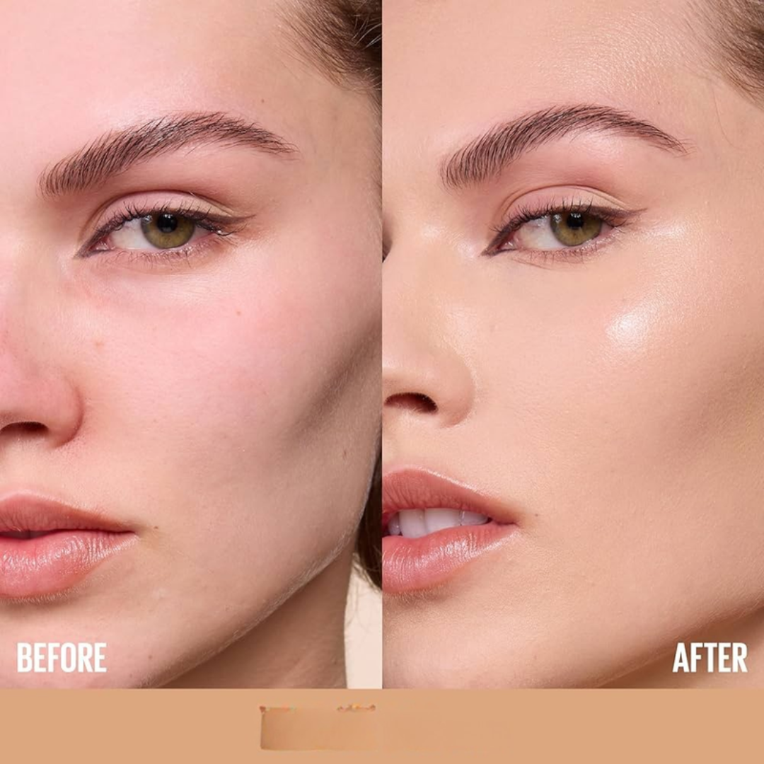 Dumy Luu High Coverage Liquid Foundation – Flawless Skin, All Day – Weightless Coverage, Airbrushed Finish – Natural Matte Glow – Buildable Coverage, Long Wear – FREE Stippling Brush