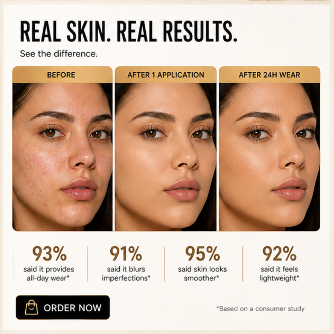 YSL All Hours Foundation – 24H Full Coverage, Natural Matte Finish – Flawless All Day Every Day – With SPF 30 – Lightweight, Transfer-Resistant – Suitable for All Skin Types – FREE Beauty Blender