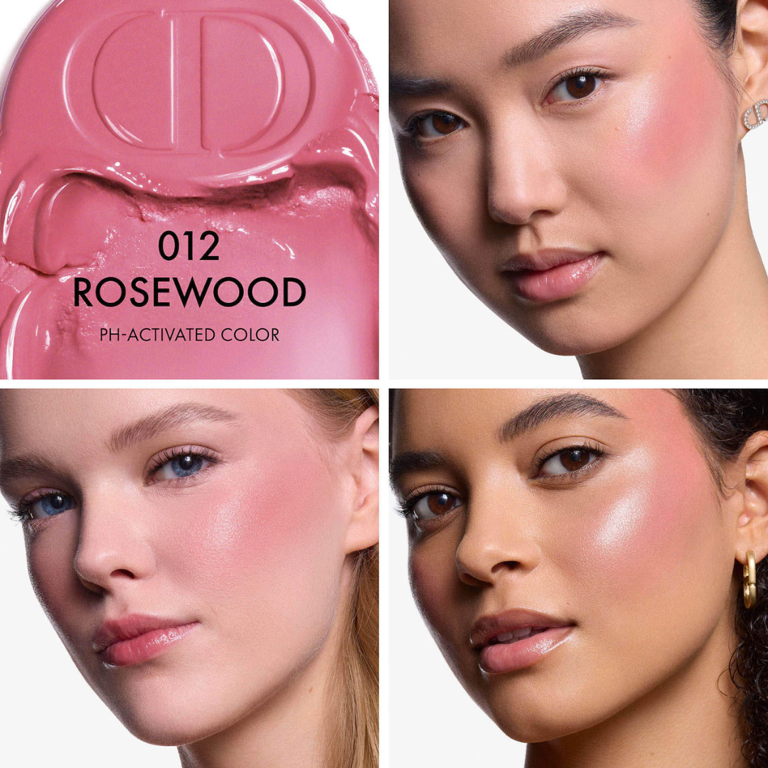 Dior Rosy Glow Luxe – pH-Activated Color Stick Collection | Dewy Glow, 12-Hour Wear & Hydrating Cheek & Lip Balm