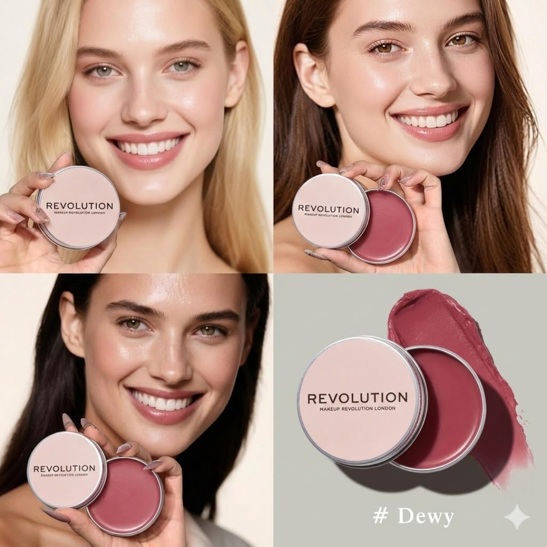 Makeup Revolution Ultimate Glow Bundle: Skin Silk Serum Foundation & Multi Glow Balm | Hydrating & Radiant Skin Duo
