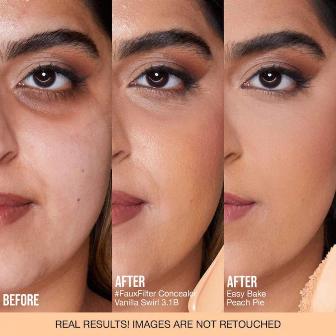 Huda Beauty Easy Bake Loose Baking & Setting Powder – Blur, Set & Smooth – Flawless Finish – 16HR Oil Control & Wear – Blurs Pores & Fine Lines – Lightweight, Non-Cakey