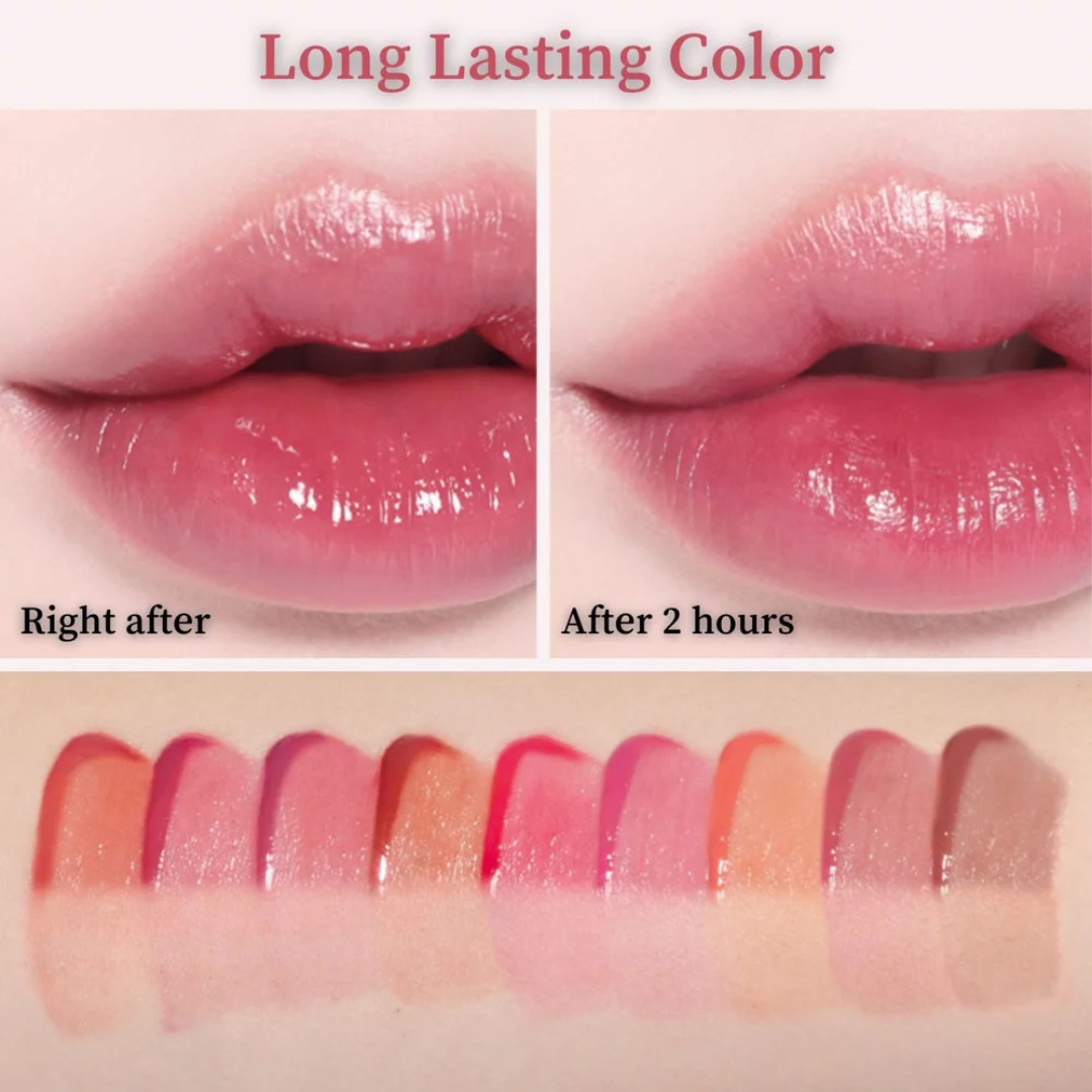 MCNY Dewy Water Glow Lip Tint – Hydrating, Long-Lasting & Crystal Glossy Finish