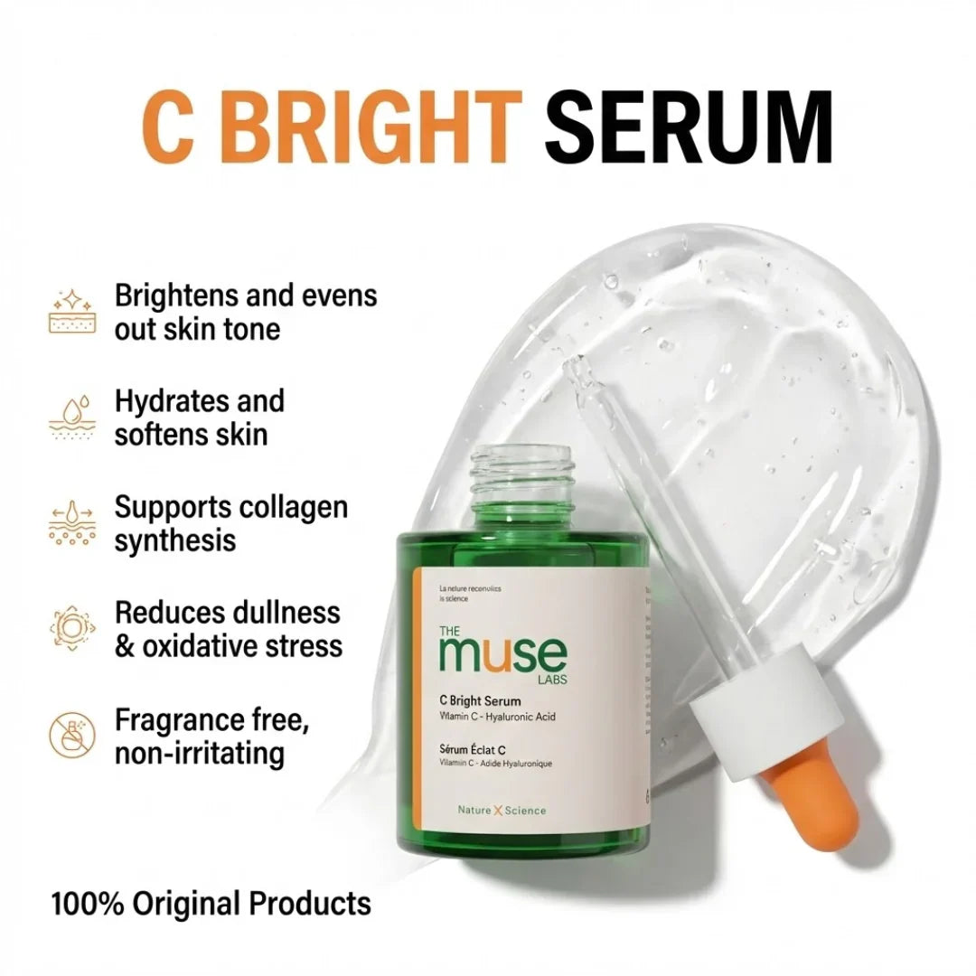 Xpose Full Coverage Foundation & Muse C Brightening Vitamin C Serum | Complete Skin-Perfecting Duo for Flawless, Radiant Skin