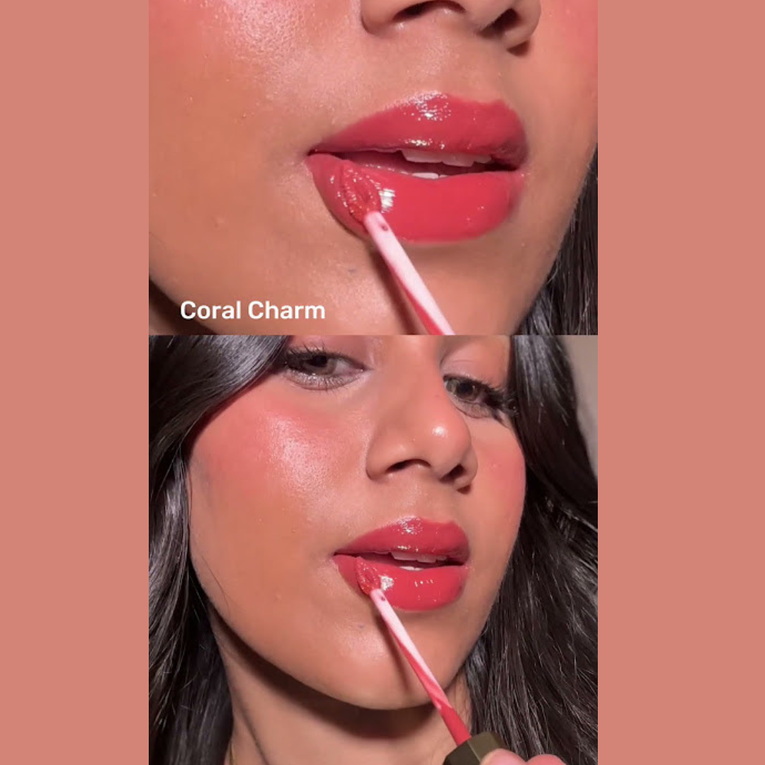 Lakmé 9To5 Tinted Lip Oil | Intense Color & Hydration with Hyaluronic Acid, Jojoba & Almond Oils