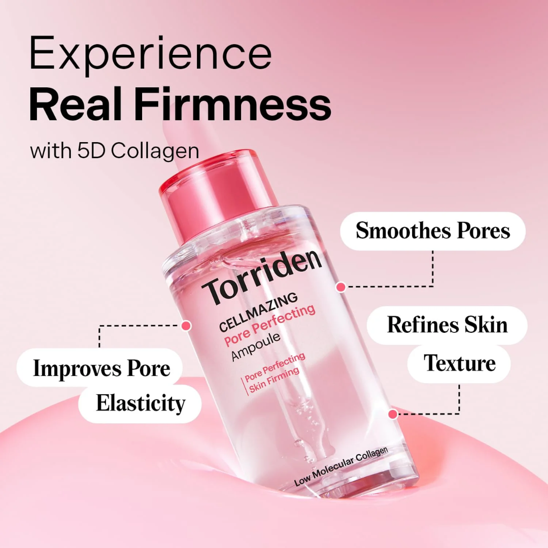 Torriden Cellmazing Pore Perfecting Ampoule | Smooths, Tightens & Hydrates Pores | Improves 8 Pore Concerns