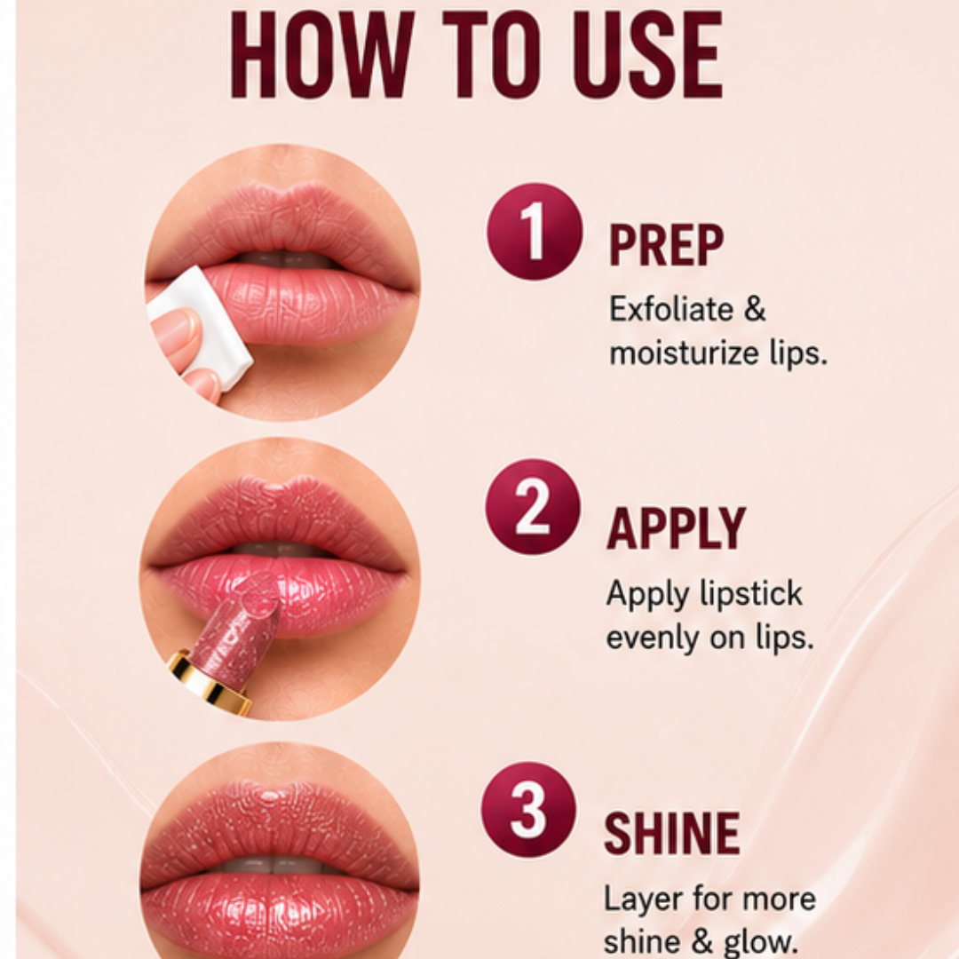 FOCALLURE Sparkle Lipstick Pack of 3 | Multi-Purpose Lipstick, Eyeshadow & Highlighter with Hydrating Shimmer Finish