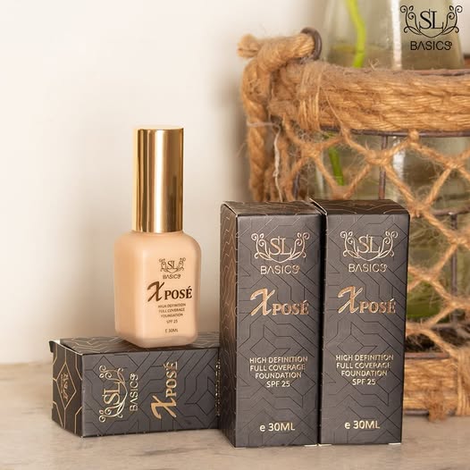 Xpose Full Coverage Foundation & Muse C Brightening Vitamin C Serum | Complete Skin-Perfecting Duo for Flawless, Radiant Skin