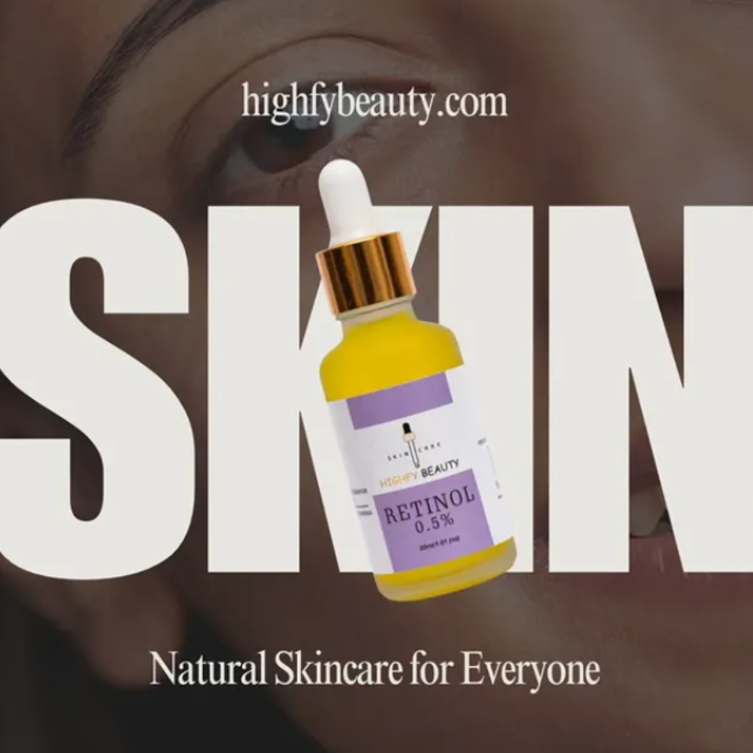 Highfy Beauty Retinol 0.5% Serum | Anti-Aging, Boosts Collagen, Reduces Fine Lines & Wrinkles | Brightens & Smooths Skin