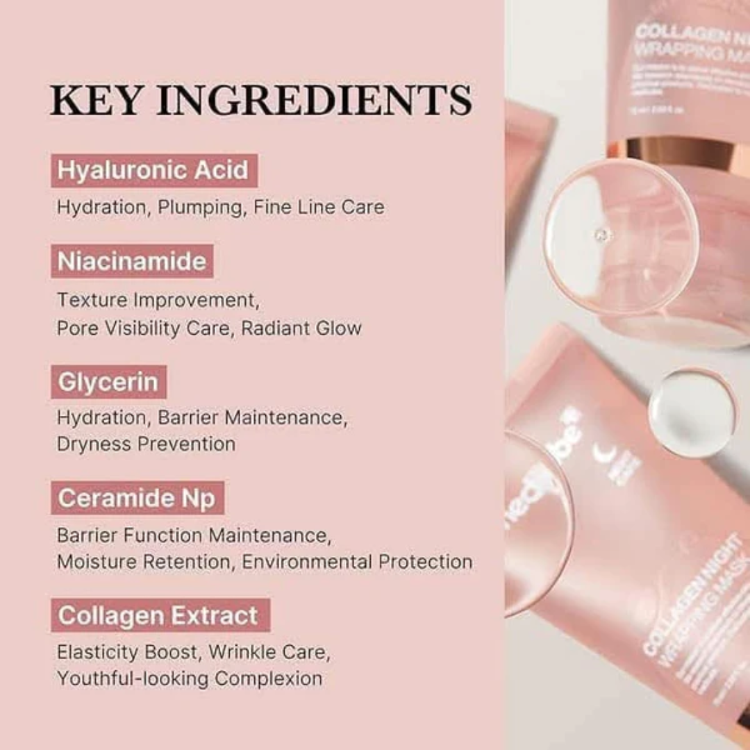 Buy Collagen Night Wrapping Mask and Get Applicator Free