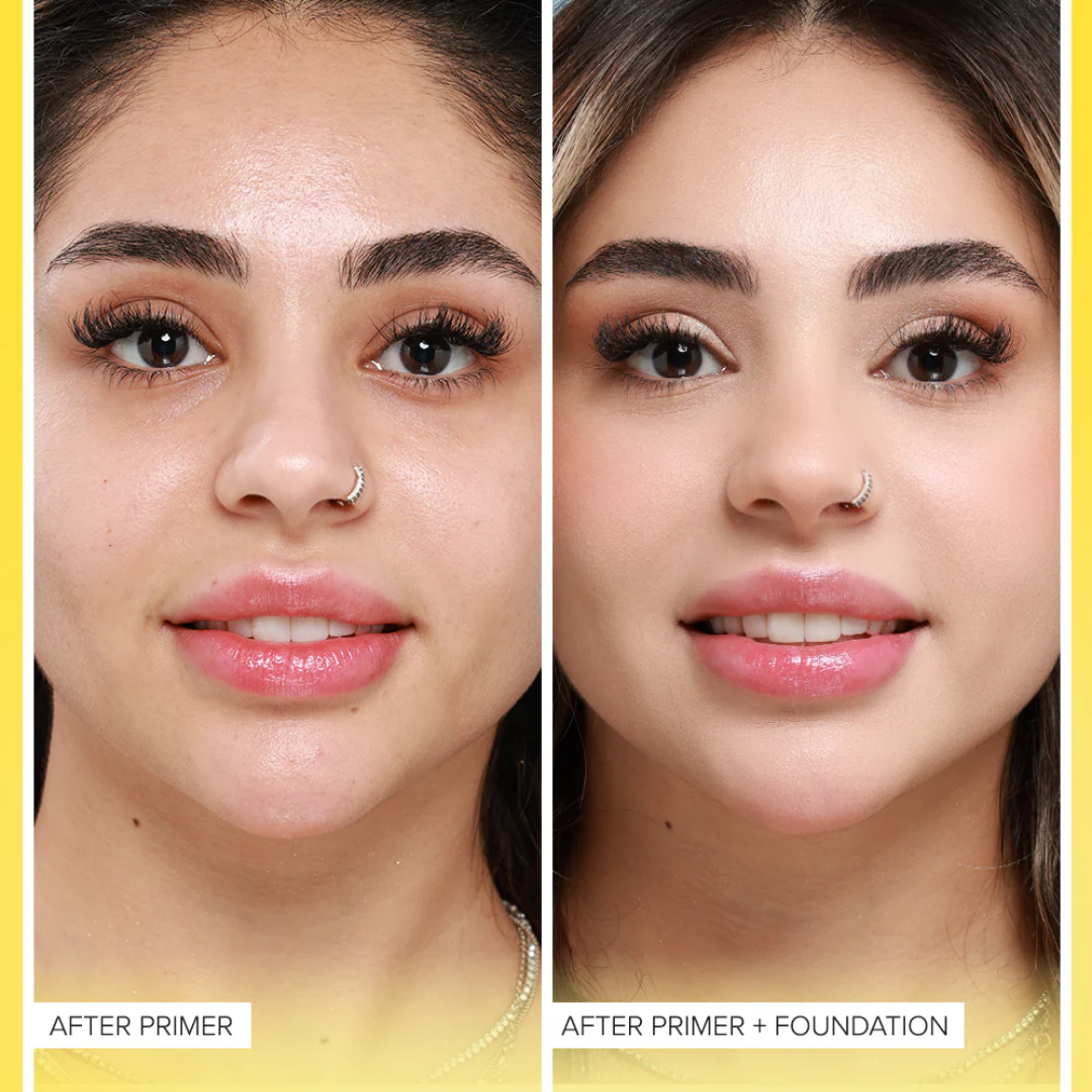 FLICKA Flawless Complexion Trio | 12-Hour Makeup Fixer + Silk Touch Primer + Matte Compact with SPF | Vitamin C Enriched, Skin-Friendly & Long-Lasting