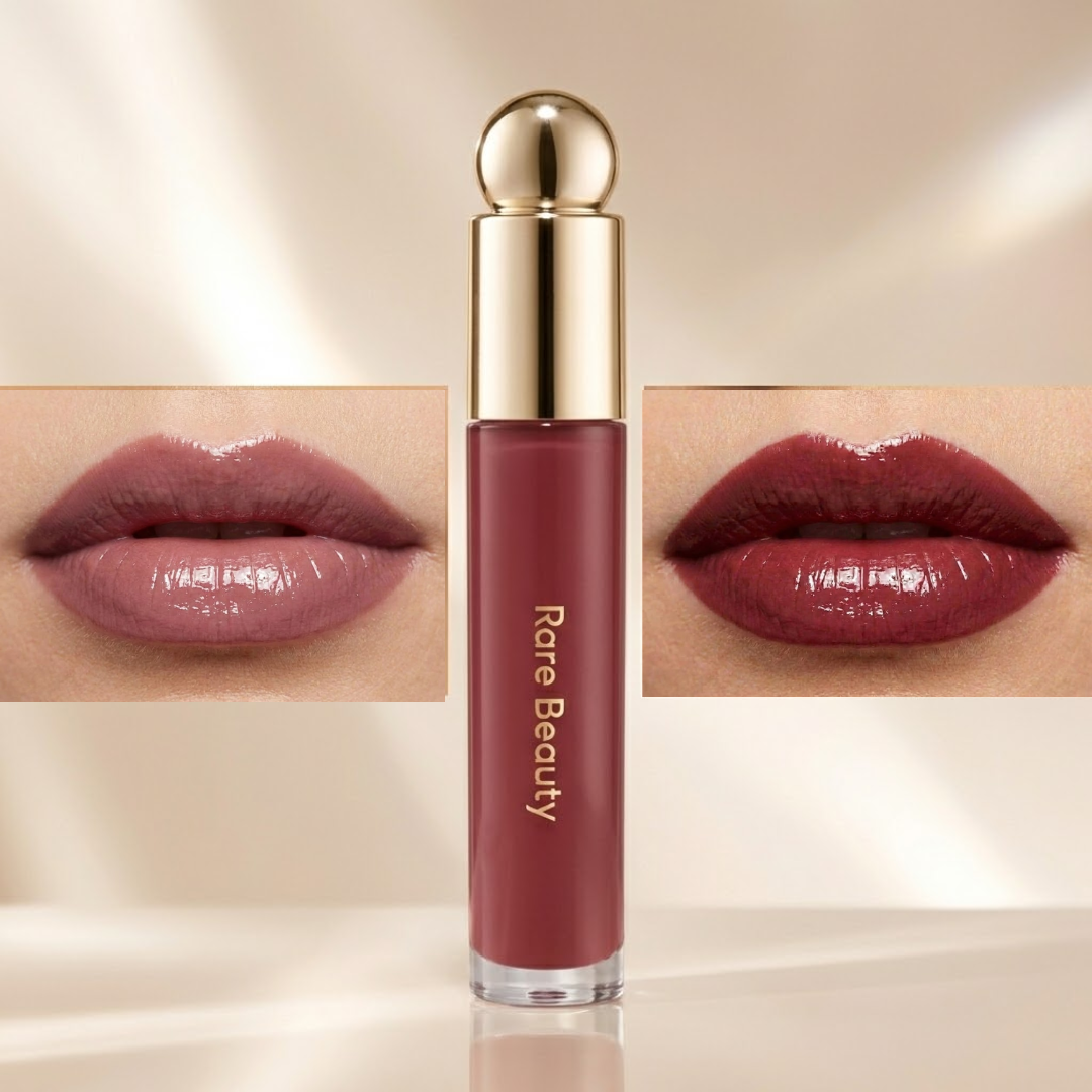 Rare Beauty Lip Oil Duo | Gel-to-Oil Formula, Hydrating & Non-Sticky, Vegan & Cruelty-Free (Pack of 2)