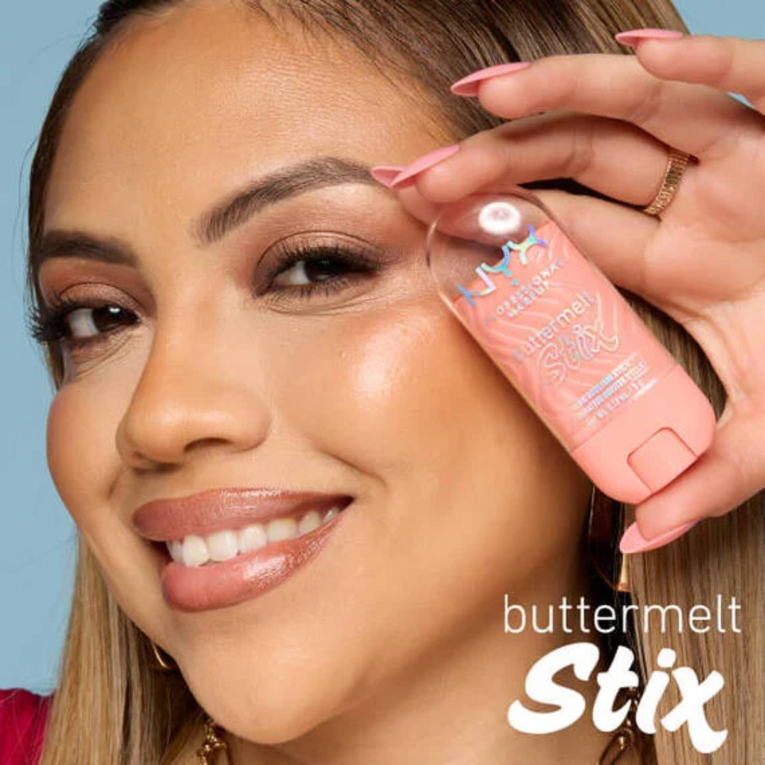 NYX Professional Makeup Buttermelt Highlighter Stix | 8-Hour Wear, Buildable High-Shine Finish | Glass Skin Radiance, Buttery Smooth Blend, Long-Lasting Glow