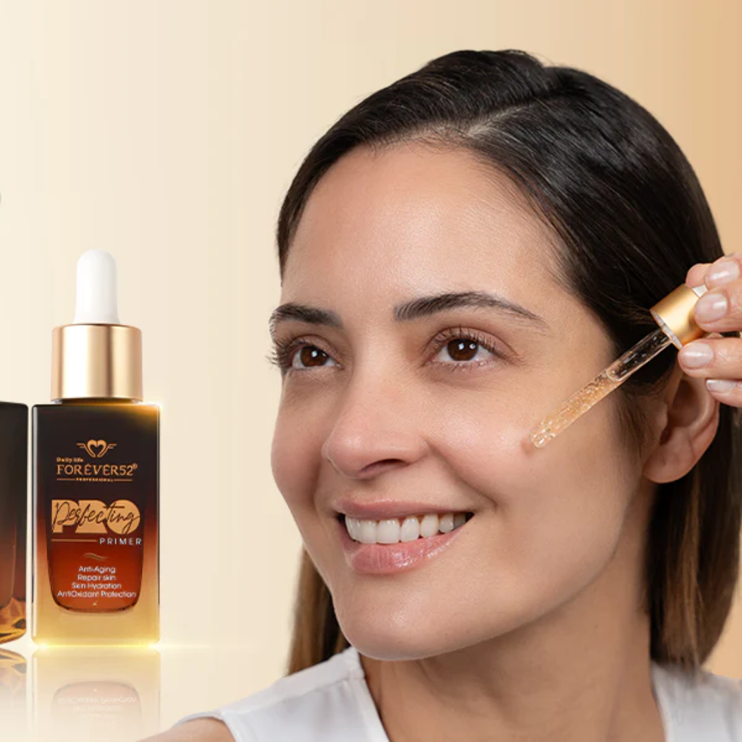 Daily Life FOREVER52 Pro Glow & Blend Beauty Set – Serum-Primer + Foundation + FREE Beauty Blender