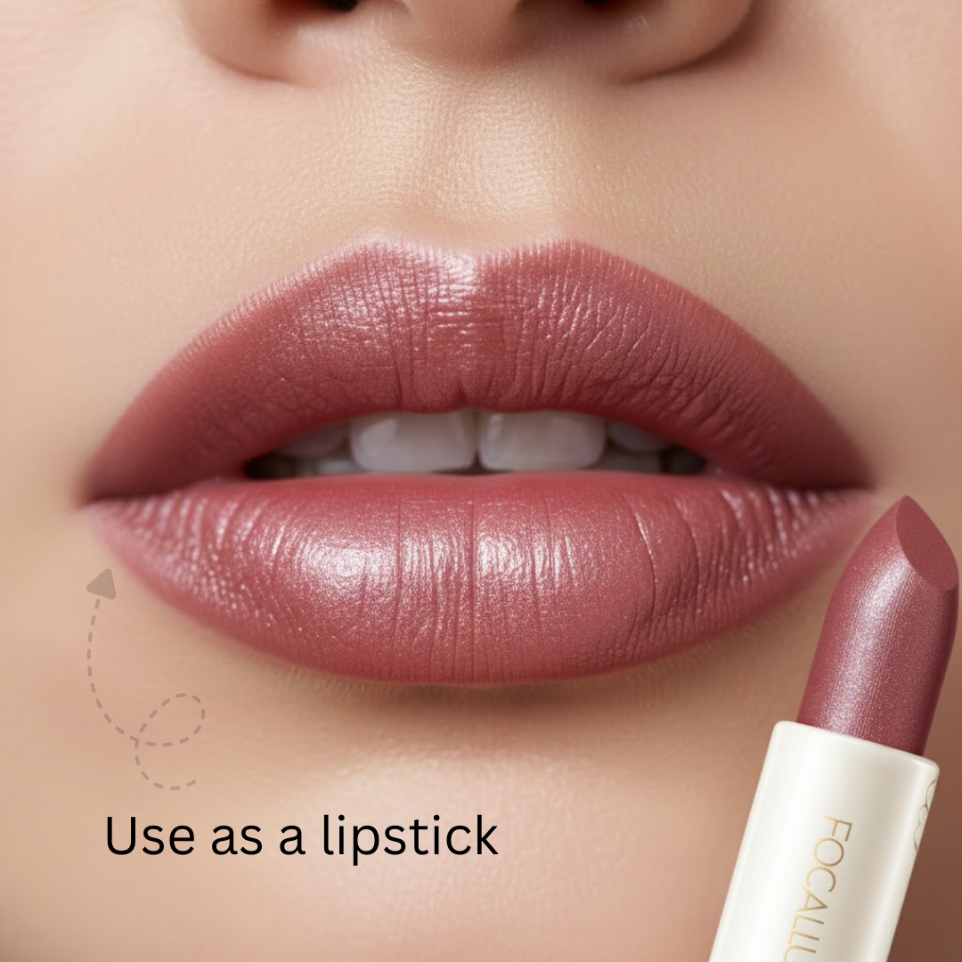 FOCALLURE Sparkle Lipstick Pack of 3 | Multi-Purpose Lipstick, Eyeshadow & Highlighter with Hydrating Shimmer Finish