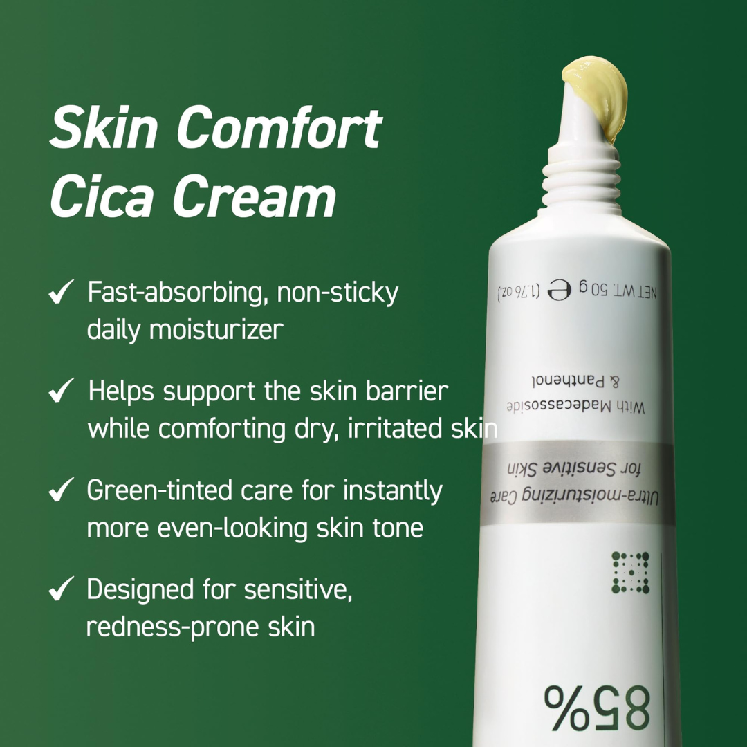 Ivoskin Intensive Cica Repair Cream | 85% Naturally Derived with Madecassoside, Ceramides & Hyaluronic Acid | Calms Redness, Clears Acne & Repairs Skin Barrier