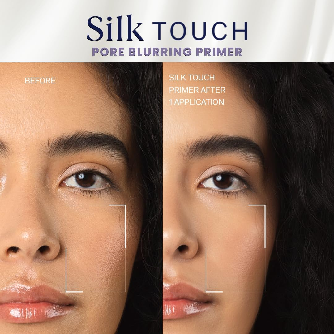 FLICKA Silk Touch & Blend & Shine Face Perfection Duo | Hydrating Primer + SPF Foundation