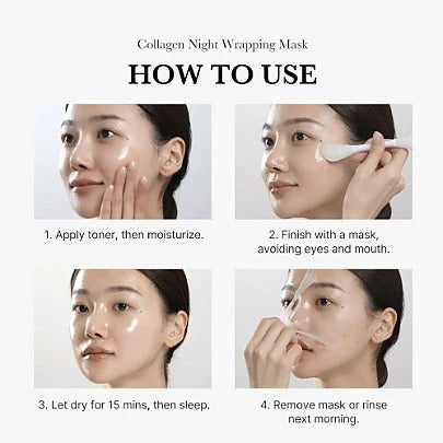 Medicube Collagen Overnight Peel-Off Mask – Firming, Hydrating & Brightening Korean Skincare