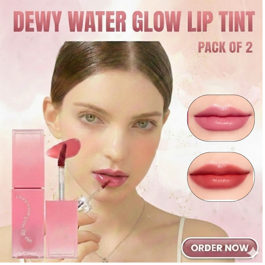 MCNY Dewy Water Glow Lip Tint – Hydrating, Long-Lasting & Crystal Glossy Finish