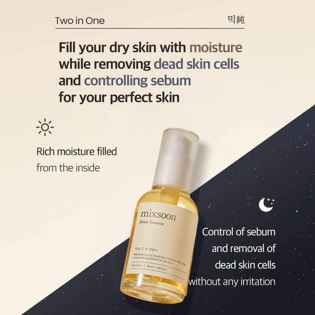 Mixsoon Glow Bean Essence – Hydrate & Heal (50ml)